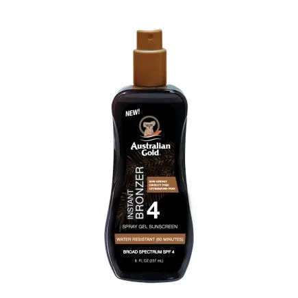 SPF 4 Spray Gel With Bronzer, Australian Gold 240ml